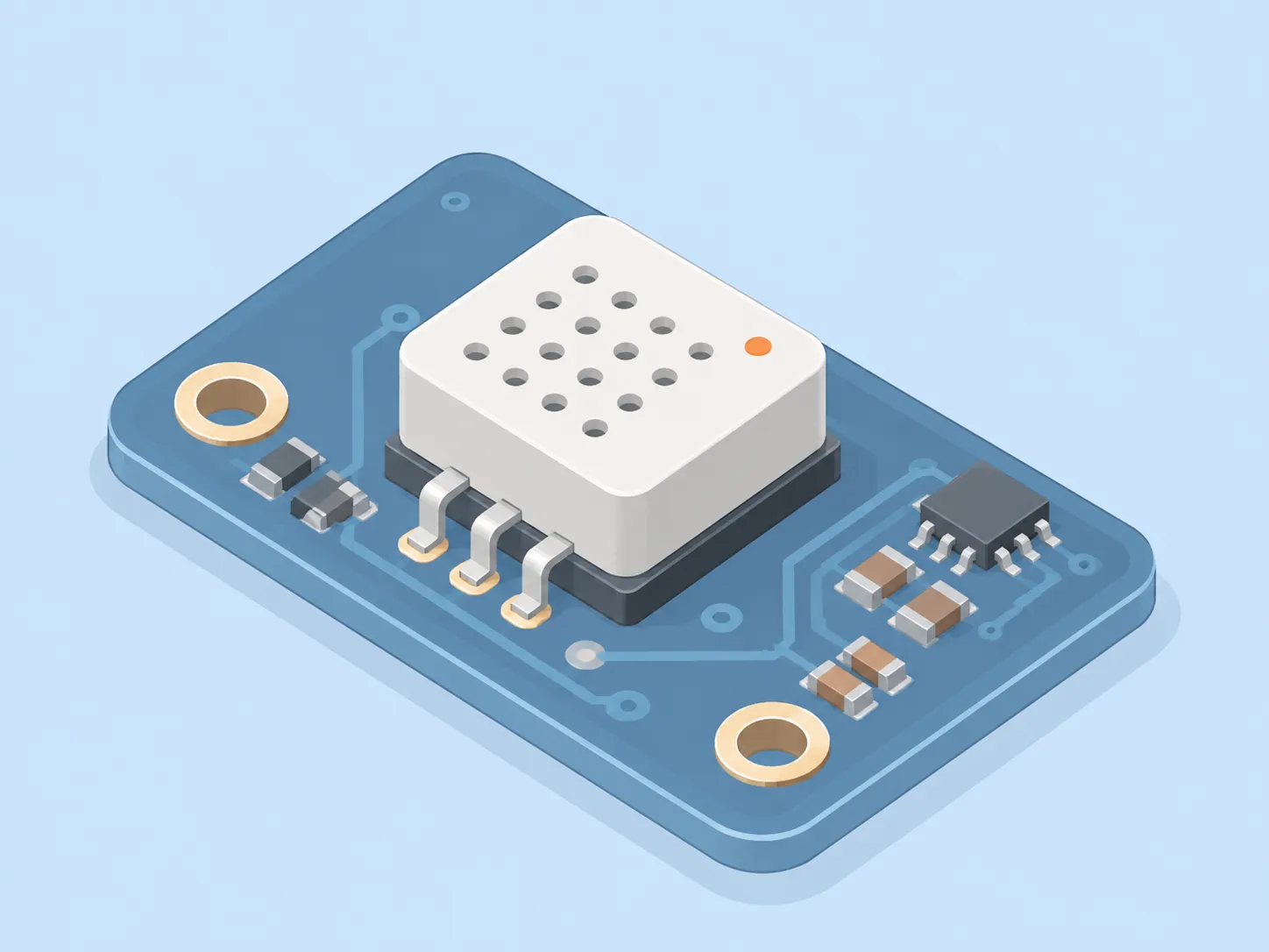 Kapazitiver Sensor eines Hygrometers